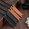 CRASPIRE 8Pcs 2 Colors Leather Bookmarks AJEW-CP0007-57-4