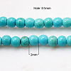 Synthetic Turquoise Beads Strands X-G-H1564-2mm-2-2