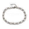 304 Stainless Steel Lumachina Chain Bracelets BJEW-C079-01C-P-1