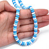 Handmade Polymer Clay Beads Strands CLAY-N008-008T-4