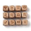 Natural Wood Constellation Beads WOOD-M002-09-4