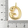 Rack Plating Brass Micro Pave Cubic Zirconia Pendants KK-A200-24G-G-3