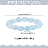 1Pc Natural Jade Stretch Finger Rings for Women RJEW-LP0001-08A-3