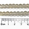 Frosted Transparent Glass Bead Strands GLAA-P065-6mm-01-3