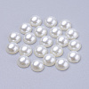 Half Round Domed Imitated Pearl Acrylic Cabochons OACR-H001-6-1