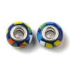 Bohemian Style Resin European Beads RESI-D069-01E-2