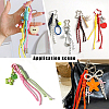 10Pcs 10 Colors Nylon Pendant Decorations for Bag Ornaments AJEW-SC0031-92-6