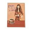 20Pcs Coffee Theme DIY Paper Scrapbook Stickers STIC-U004-04C-2