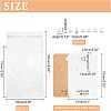 SUPERFINDINGS 200Pcs 2 Style Rectangle with Word Handmade with Love Paper Earring Display Cards CDIS-FH0001-04-2