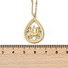 304 Stainless Steel Pendant Necklaces for Women NJEW-S435-02G-B-5