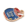 Alloy Enamel Pendants ENAM-A008-21KCG-2