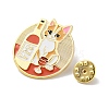 Golden Cartoon Animal Alloy Brooches JEWB-K020-02C-G-3