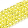 Electroplate Transparent Glass Beads Strands LS-GLAA-T032-T4mm-AB12-1