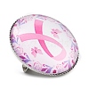 Breast Cancer Awareness Ribbon Glass Brooches JEWB-L019-01F-2