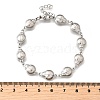 304 Stainless Steel Ladybug Link Bracelets for Women BJEW-K226-15A-P-5