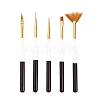 5 Pcs Nail Art Brush Pens MRMJ-Q059-022D-1