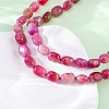 Natural Dyed Malaysia Jade Tumble Stone Nuggets Beaded Long Necklaces for Women NJEW-F340-A04-4