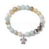 5Pcs Natural Gemstone Beaded Stretch Bracelets for Women BJEW-JB11399-3