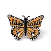 Free Spirit Butterfly Alloy Enamel Pin Brooch JEWB-R268-09-1