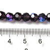 Electroplate Transparent Glass Beads Strands EGLA-A035-T6mm-L15-4