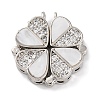 Brass Micro Pave Cubic Zirconia Pendants KK-U039-02P-1