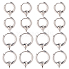 24Pcs 2 Styles 304 Stainless Steel Hoop Earring Findings FIND-SC0017-16A-6