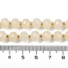 Natural Dyed White Jade Beads Strands G-H057-A20-02-5