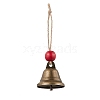 3Pcs 3 Colors Iron Bell Pendant Decoration HJEW-JM02235-3