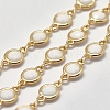(Holiday Stock-Up Sale)Faceted K9 Glass Handmade Beaded Chains KK-G317-01G-RS-1