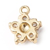 Eco-Friendly Rack Plating Brass Micro Pave Cubic Zirconia Charms KK-F835-14G-2