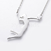 304 Stainless Steel Pendant Necklaces NJEW-F213-02-3