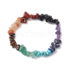 Chakra Natural Obsidian & Amethyst & Lapis Lazuli & Green Aventurine & Tiger Eye & Red Aventurine & Red Jasper BJEW-JB10777-01-1