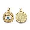 Brass Enamel Pendants KK-O140-08G-2