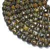 Natural Brazil Green Opal Beads Strands G-K389-A22-01-3