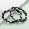 Non-Magnetic Synthetic Hematite Bracelets BJEW-E003-8-5