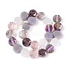 Electroplate Glass Beads Strands X-EGLA-N022-03A-A02-2