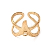 Starfish 304 Stainless Steel Cuff Ring Settings SA-CBA7DC2-01G-2