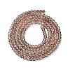 1 Strand Transparent Crackle Glass Round Beads Strands X-CCG-Q001-4mm-07-5