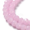 Baking Paint Imitation Jade Glass Bead Strands LS-DGLA-A034-J8MM-A26-3