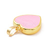 Real 18K Gold Plated Eco-friendly Rack Plating Brass Enamel Pendants KK-F843-06G-01-3