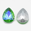 Pointed Back Glass Rhinestone Cabochons RGLA-T017-13x18mm-06-2