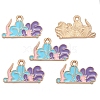 Sea Animal Alloy Enamel Pendants PW-WGE87A6-15-1