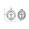 304 Stainless Steel Charms STAS-CJ0002-05-2