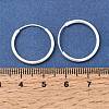 Brass Hoop Earrings EJEW-G474-01S-03-5