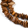 Natural Wood Lace Stone Beads Strands G-G905-22-3