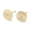 Brass Studs Earrings Finding KK-K383-05B-G-1