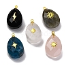 Natural Mixed Stone Pendants G-B089-01G-1