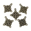 Tibetan Style Alloy Pendants PALLOY-I220-07AB-2