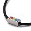 Rainbow Pride Bracelet BJEW-F419-13B-2