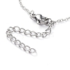 Non-Tarnish 304 Stainless Steel Pendant Bib Necklaces NJEW-G334-06P-3